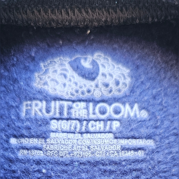 Fruit of the Loom Boys Fleece Raglan Crew Neck Sweatshirt - Picture 6 of 7